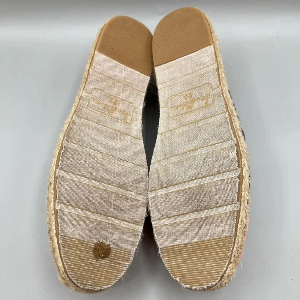 Sam Edelman Verona Espadrille Slip On Women’s 7.5M Navy Pink Striped Boho Canvas
